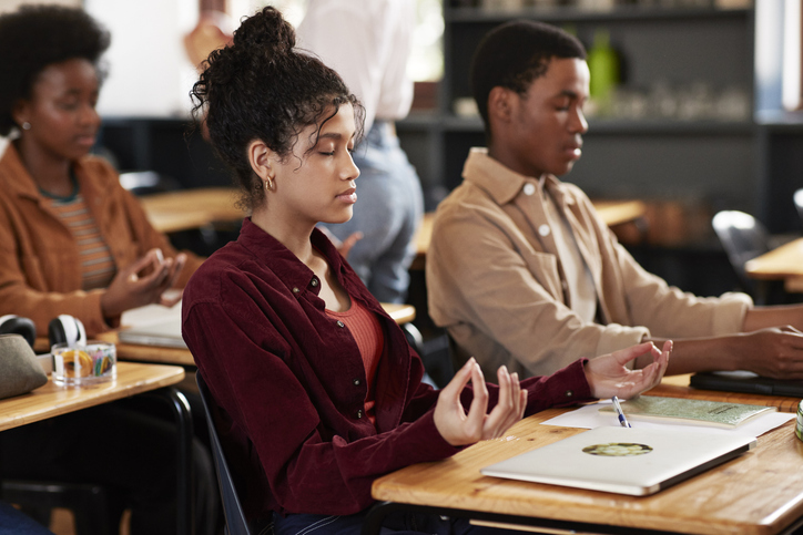 Calm Classroom Mindfulness Program Reduces Stress for Students and Teachers